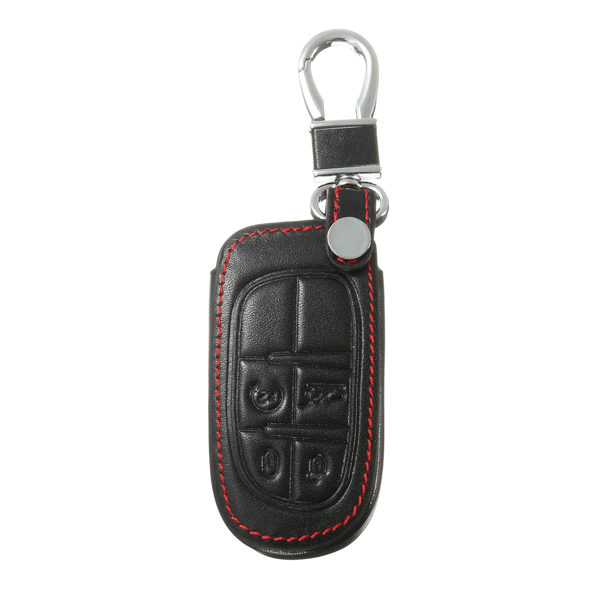 Dark Slate Gray Car Key Case Cover 4 Buttons PU Leather Key FOB Case Cover For Jeep Grand Chrysler 300 Dodge