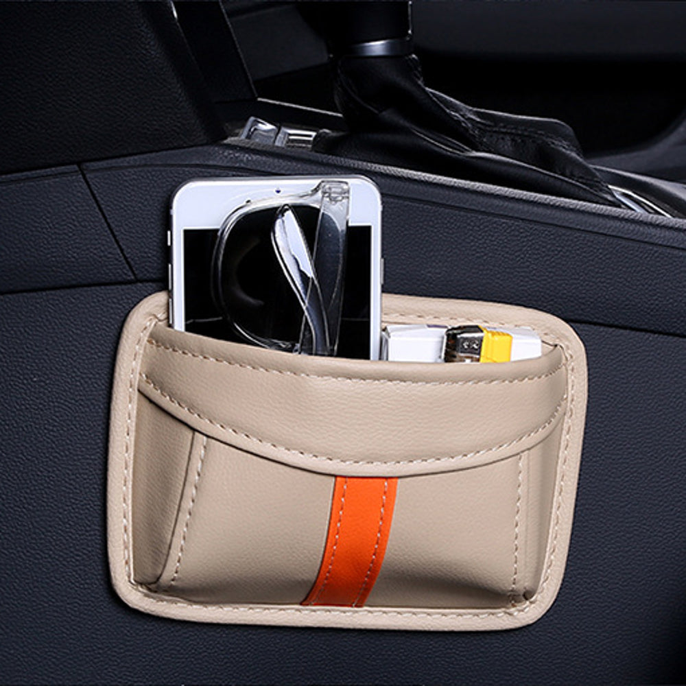 Paste Type Car Seat Crevice Storage Bag Protable Seat Back Consle Organizer Box Seat Slit Pocket - Auto GoShop