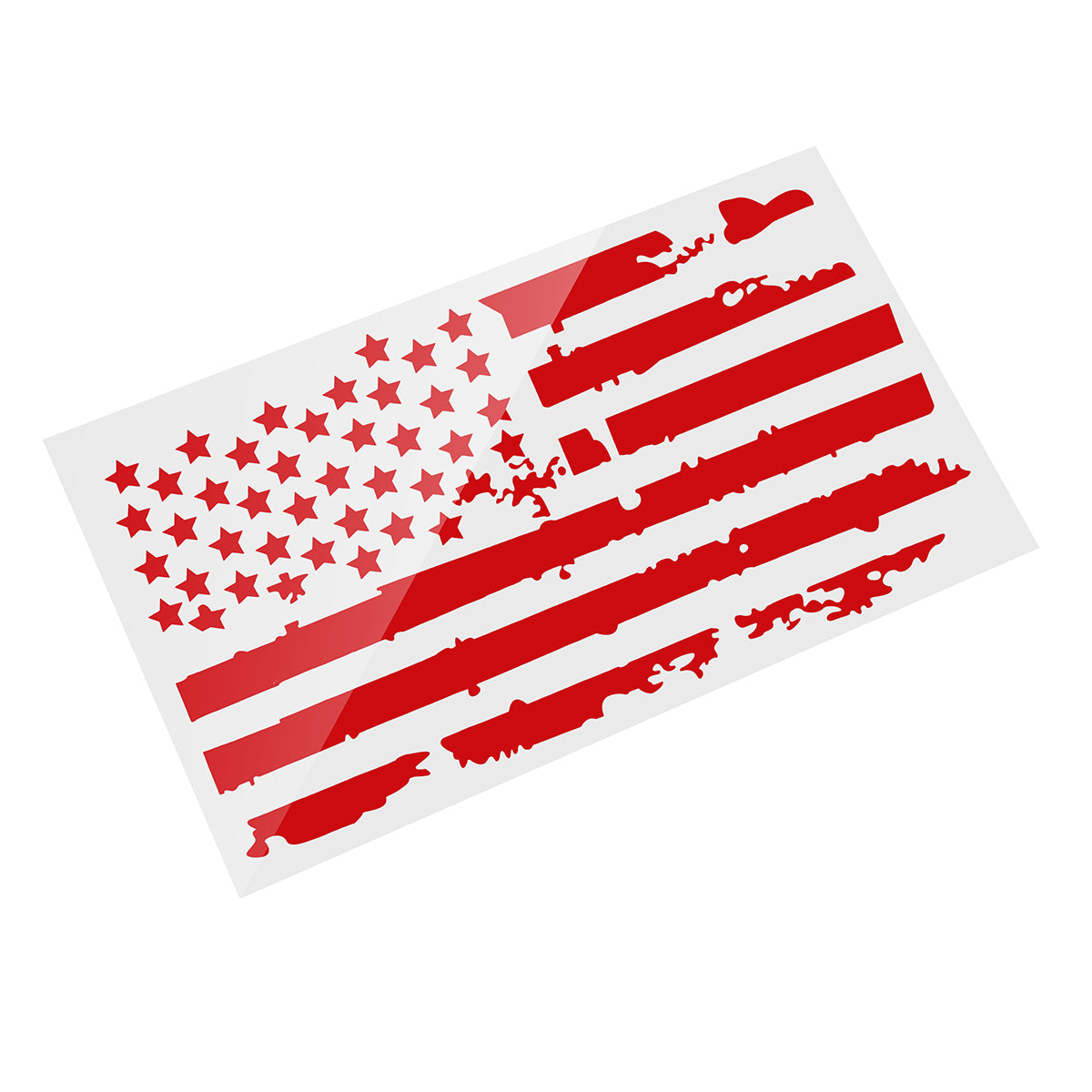Firebrick 20X35 Inches USA Flag Car Hood Stickers Vinyl Auto Cover Truck Decals Universal