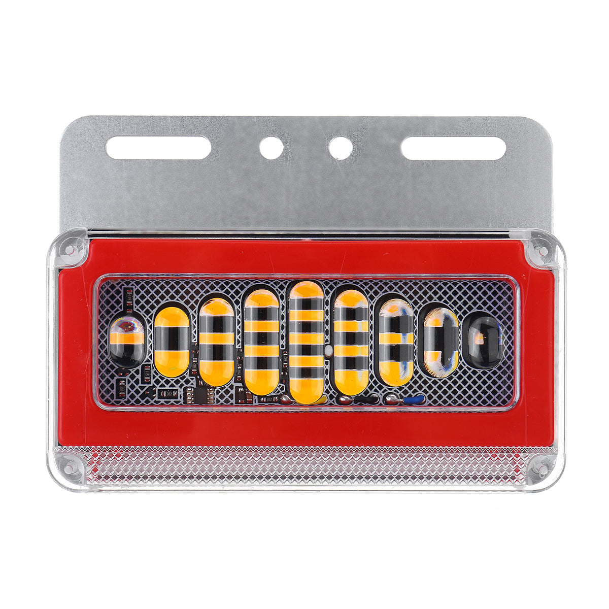 Firebrick 4pcs 24V Flowing LED Side Marker Signal Light Indicator For Truck Trailers
