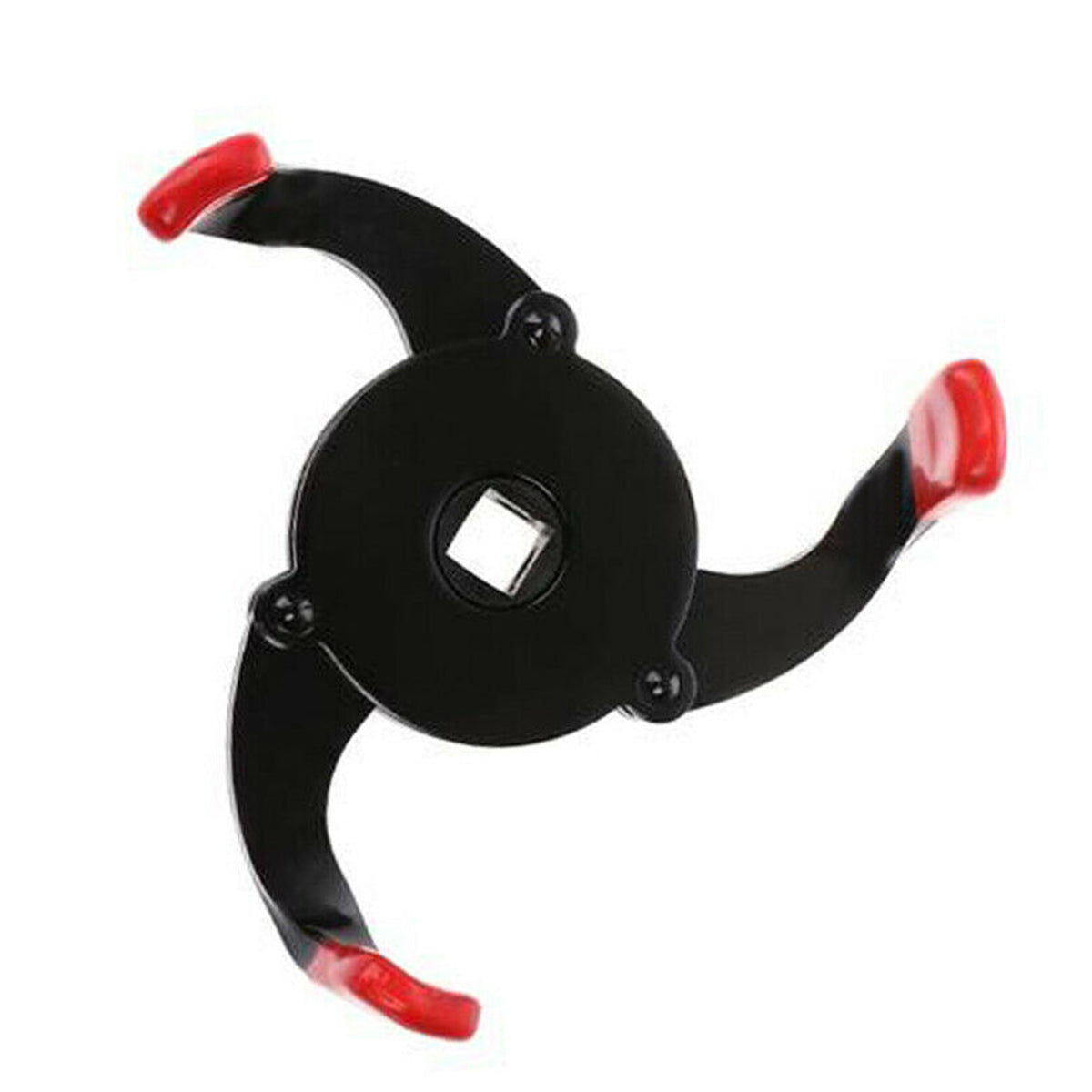 Black 3/8'' Drive 2.3-3.9 in - 3 Jaw Engine Oil Filter Removal Wrench Tool 3 Leg 2 Way
