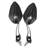 Motorcycle Rear View Side Mirrors Aluminum 10mm 8mm Screw Universal - Auto GoShop