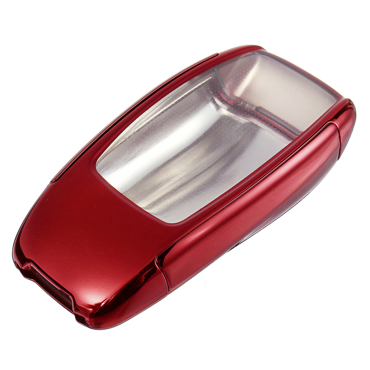 Dark Red 2 IN 1 TPU Remote Smart Key Case Cover with Button Film For Benz E/S Class E300 E400 S63 S65