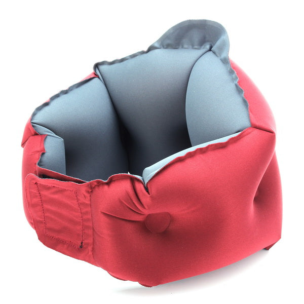TPU Inflatable Car Pillow Neck Support Decompression Neck Collar For Travel Airport - Auto GoShop