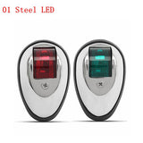 Saddle Brown Pair Green&Red Touring Navigation Light Marine Light LED Or Bulb For Car Boat Chandlery Boat Yacht