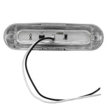 Dark Gray 12V/24V 6-LED Side Marker Strobe Light Lamp For Cars/Trucks/Trailers