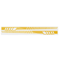 Goldenrod 2PCS 205cm Racing Stripe Totem Body Sticker Side Skirt Vinyl Decal Decor