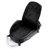 Black Magnetic Fuel Tank Bag Motorcycle Oil Saddlebags Touch Screen Phone Storage Bag Black