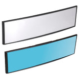 Sky Blue Car Interior Panoramic 270mm Convex Rear View Rearview Mirror Universal Clip On