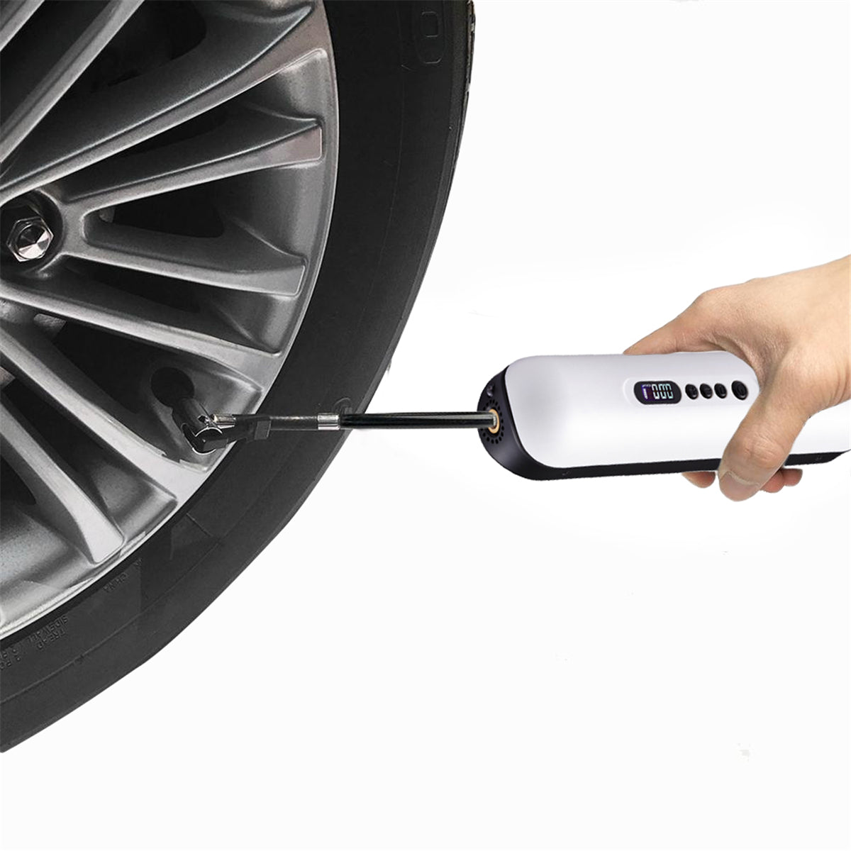 Dark Slate Gray 12V 150PSI Portable Cordless Air Compressor Tire Inflator Digital LCD Pump For Vehicle