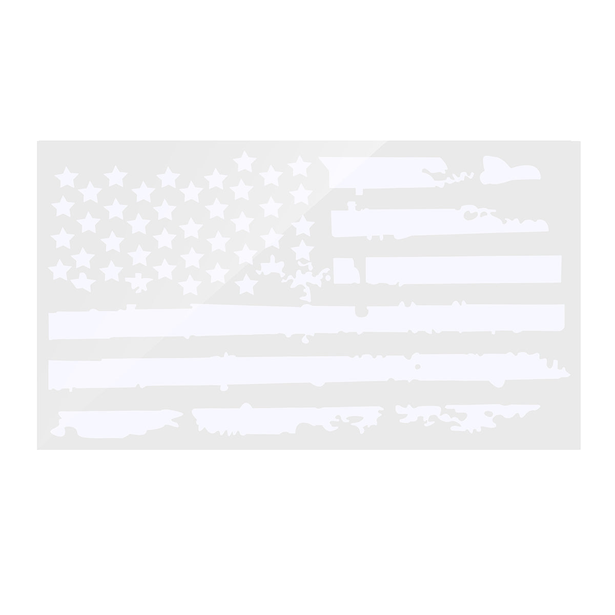 White Smoke 20X35 Inches USA Flag Car Hood Stickers Vinyl Auto Cover Truck Decals Universal
