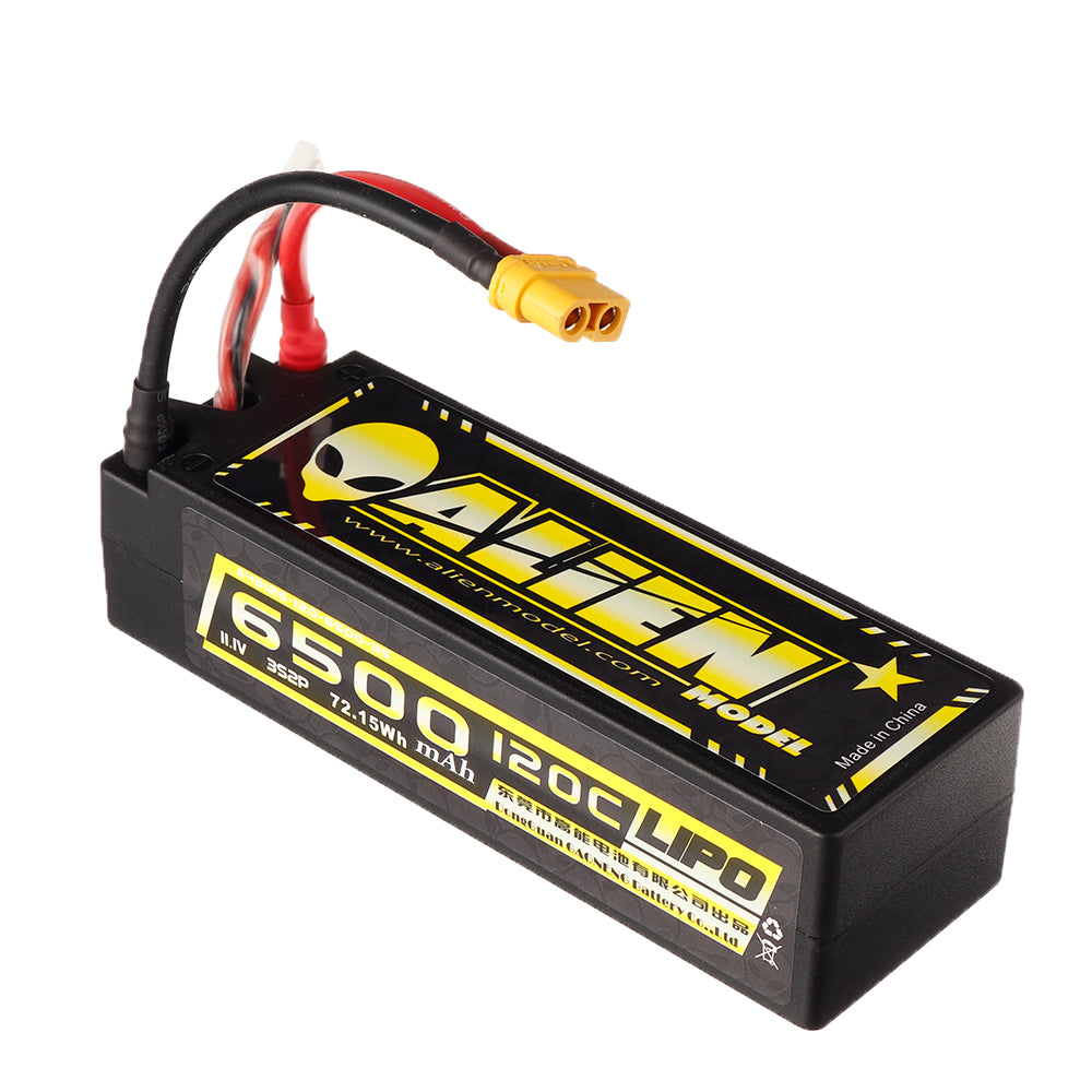 Dark Khaki ALIENMODEL 11.1V 6500mAh 120C 3S XT60 Plug Lipo Battery for RC Car