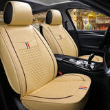 1x Front Car Full Seat Cover Waterproof Dustproof PU Leather Protector Mat Pad - Auto GoShop