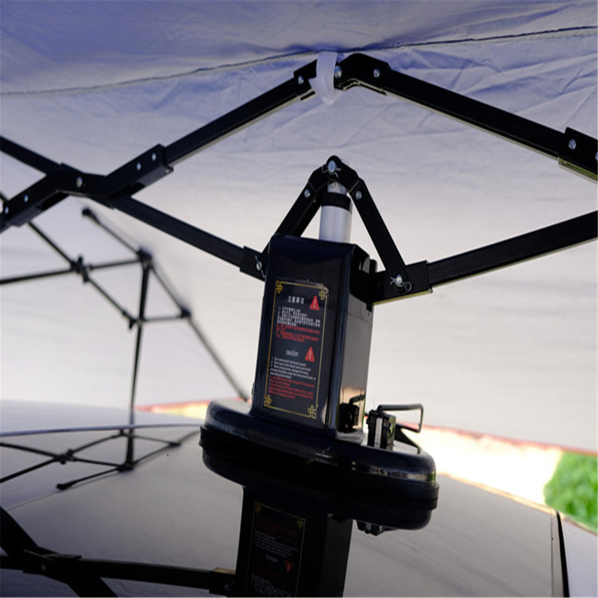 Black Portable Automatic Car Umbrella Tent Remote Control Operated Waterproof Anti UV
