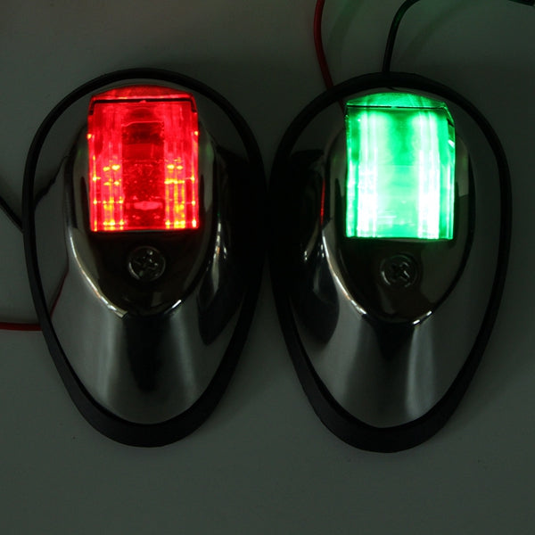 Black Pair Green&Red Touring Navigation Light Marine Light LED Or Bulb For Car Boat Chandlery Boat Yacht