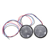Slate Gray 6W 24LED  Round Reflector LED Rear Taillight Brake Stop Light For Motorcycle 7 Colors