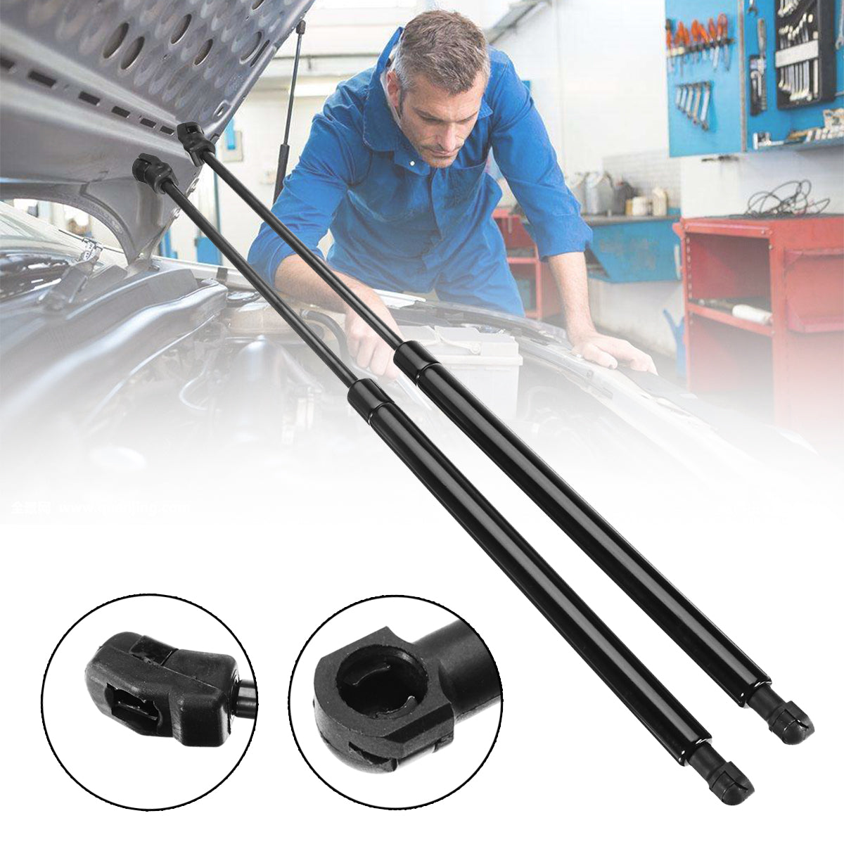 Car Lift Supports Shock Depot Front Hood Struts For Lexus 2010 To 2015 RX350 RX450h - Auto GoShop
