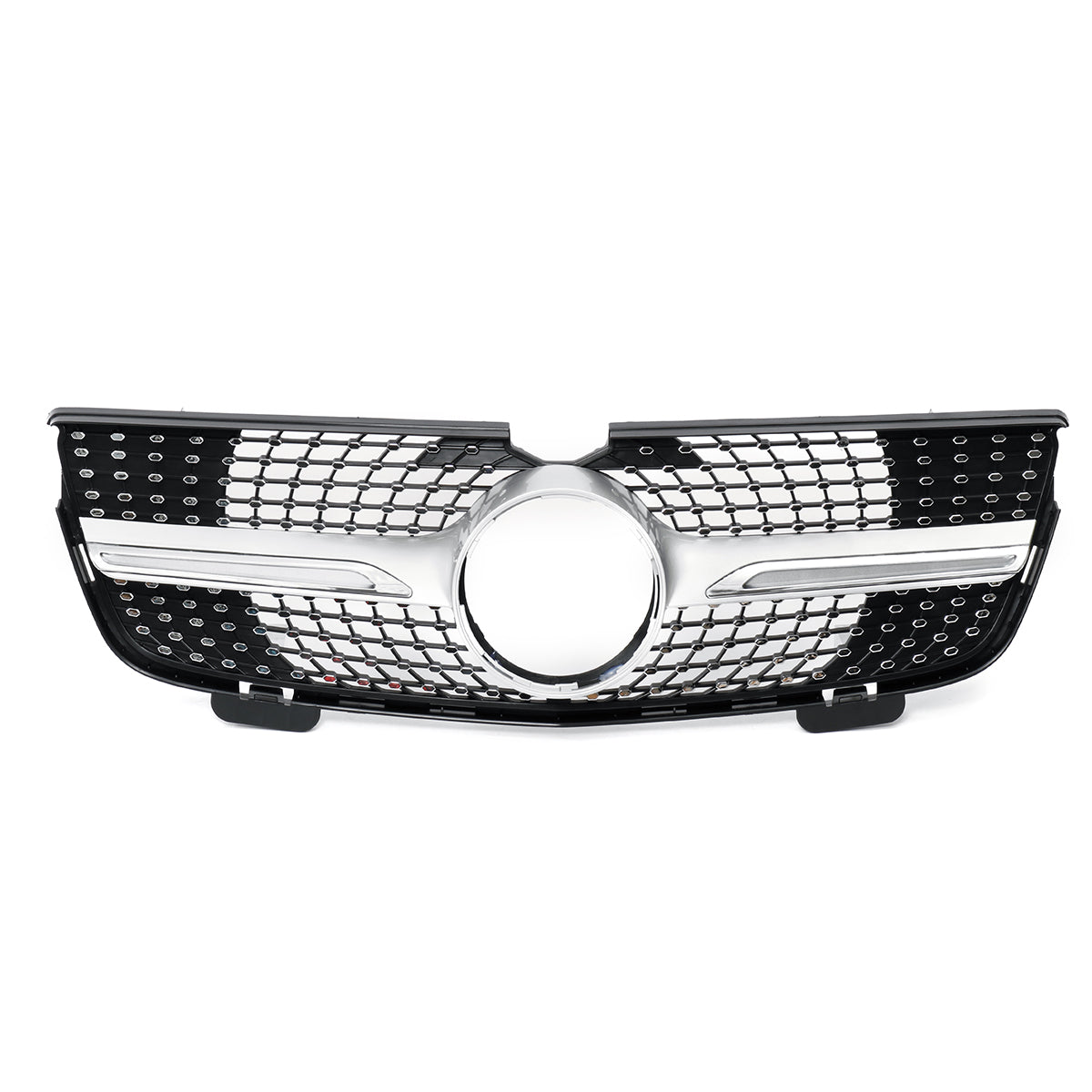 White Smoke Silver Diamond Grille Front Grill For Mercedes-Benz X164 GL-Class GL450 GL350 GL320