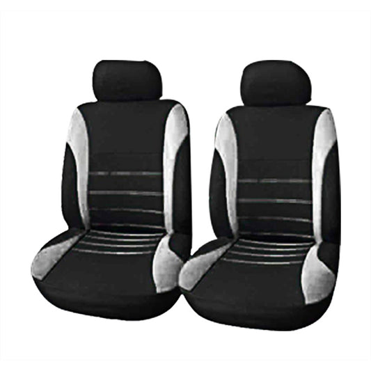 4 Pack Universal Car Seat Cover Set Front Rear Head Rests Full Set Auto Cover - Auto GoShop