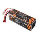 Dark Slate Gray ZOP Power 14.8V 6000mAh 100C 4S T Plug Lipo Battery for RC Car