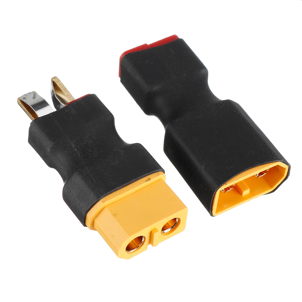Sandy Brown EUHOBBY XT60 Male/Female to T Deans Male/Female Plug Connector Adapter Plug for RC Car