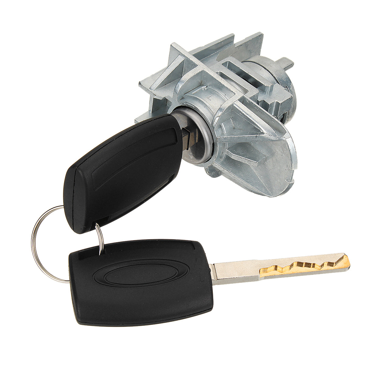 Dark Slate Gray Car Front Door Lock Replacement w/ 2 Key for Ford Focus C-Max S-Max 1552849