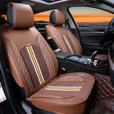 1PC Deluxe PU Leather Auto Car Seat Cover Full Front Cushion Universal - Auto GoShop