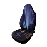 Dark Slate Blue Universal Car Seat Cover Single Front Rear Headrests 4 Types Polyester Washable