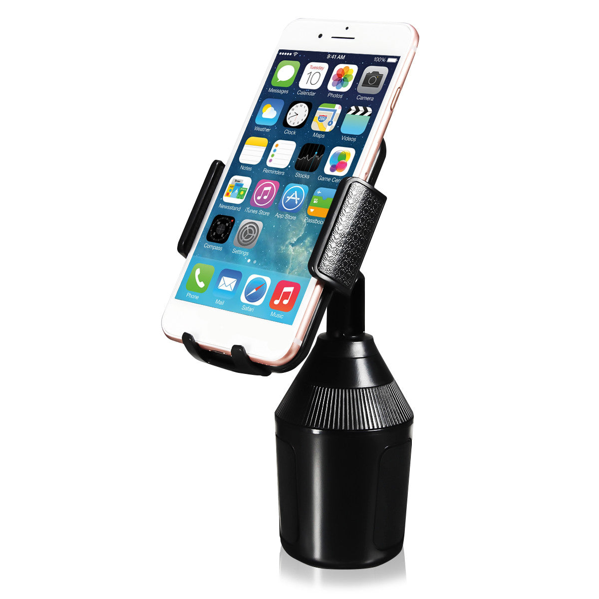 Cadet Blue Car Cup Mobile Phone Holder 360° Adjustable Mount Clip for iPhone Xs Xs Max XR