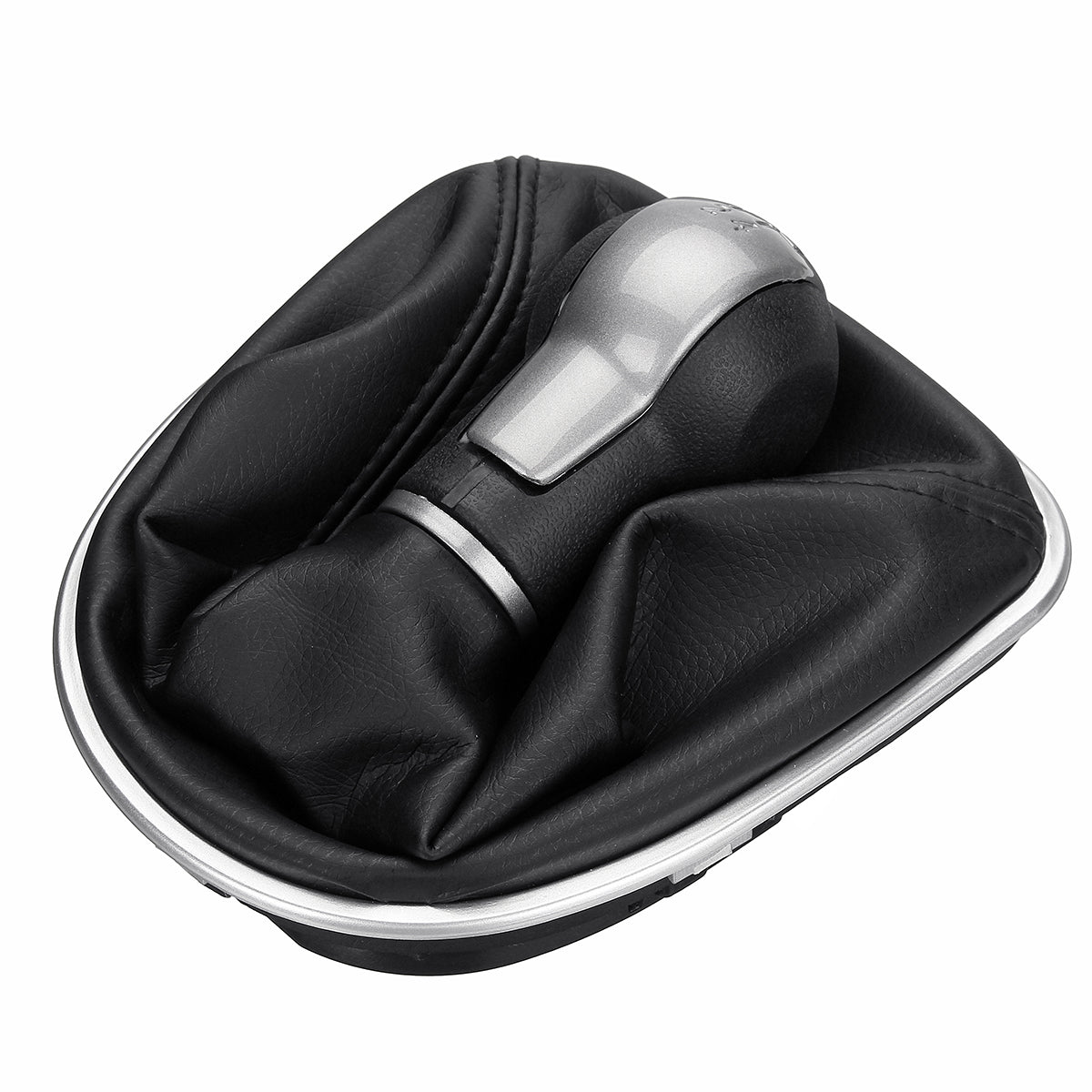 Dark Slate Gray 5 6 Speed Gear Shift Knob Stick Gaiter Boot For Seat Altea Leno II And For Toledo III
