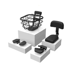 Himo T1 Electric Bicycle Accessories Set Durable black Metal Bicycle Basket Pedal Manned accessories - Auto GoShop