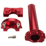 Dark Red 1Pc Multicolor Twist Throttle CNC Aluminum For Motorcycle Moped Scooter Bike