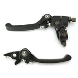 Dark Slate Gray Pair 7/8inch 22mm Handlebar Clutch Brake Folding Snap Lever For 125cc 140cc Pit Dirt Bike