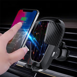 Wireless Car Phone Charger Air Vent Holder Mount For iPhone xsmax 8 S9 (Black) - Auto GoShop