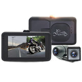 Dark Slate Gray 3.0 inch MT21 720P HD Motorcycle DVR Riding Driving Recorder Front Rear Waterproof Double Lens Separation Locomotive
