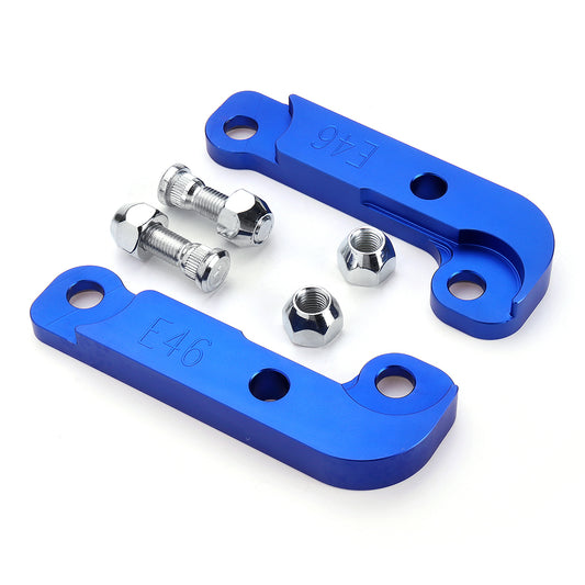 Royal Blue CNC Adapter Tire Increasing Turn Angle 25%-30% For BMW E46 M3 Tuning Drift Power Blue