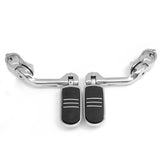Dark Slate Gray 32mm 1.25Inch Adjustable Chrome Rear Foot Pegs Pedals For Harley Davidson