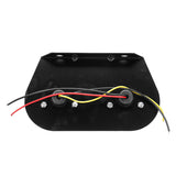 Black 12V LED Indicator Stop Rear Tail Lights Dual Color For Boat Car Truck Trailer