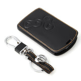 Dark Slate Gray Leather car key case cover for Renault