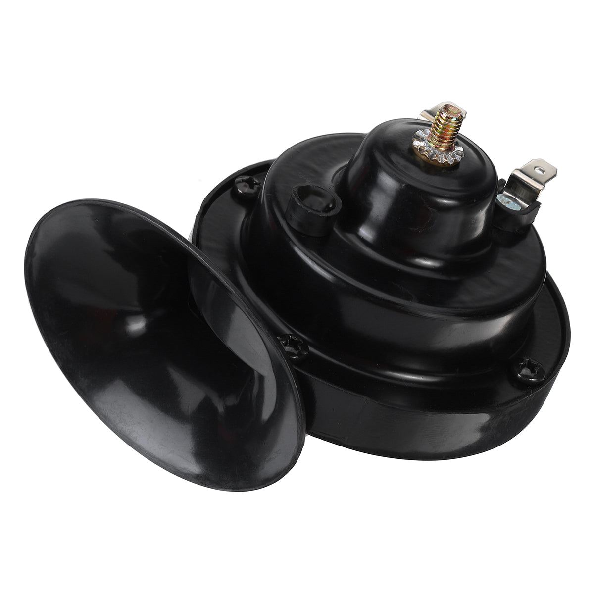 1 Pair 400DB 12V Universal Loud Electric Snail Horn Air Horn Raging Sound For Car Motorcycle Truck Boat - Auto GoShop