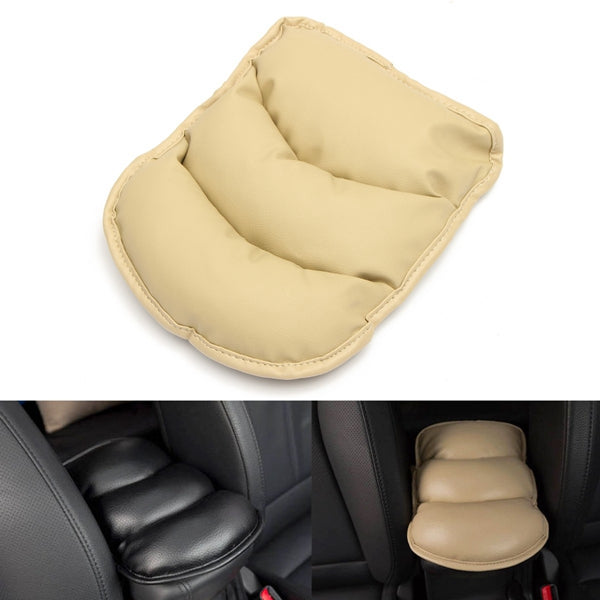 Universal PU Leather Car Arm Rest Mat Storage Box Cover Cushion - Auto GoShop