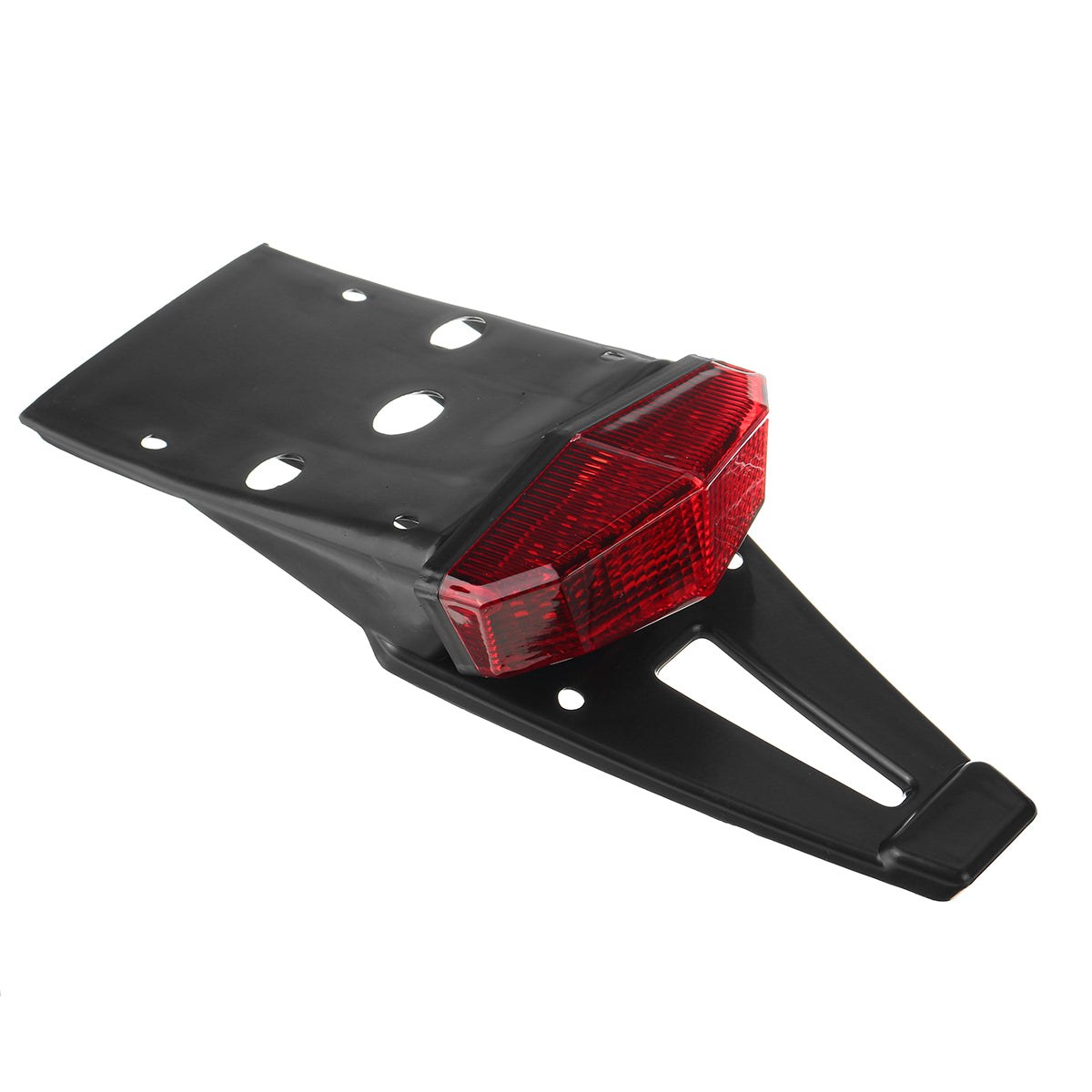 Dark Red 12V Motorcycle Integrated LED Rear Fender Driving Brake Stop Motorcross Tail Light Red