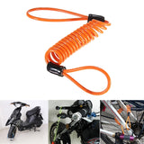 1.5M Disc Lock Security Reminder Cable Motorcycle Scooter Bike Anti-thieft Tool - Auto GoShop
