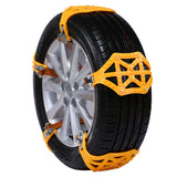 TPU Snow Chain 165-255mm Truck Car Wheel Tyre Anti-skid Safety Driving Belt Yellow for Ice Sand Muddy Offroad - Auto GoShop
