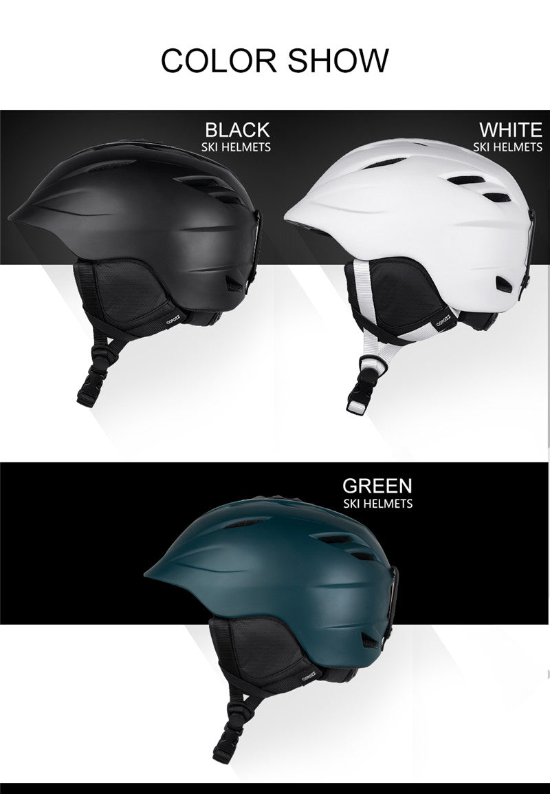 Dark Slate Gray COPOZZ Snowboard Ski Motorcycle Helmet Safety Protective Integrally-molded Breathable Men Women Skateboard Skiing
