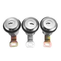 White Smoke 3Pcs Barrel Door Lock Cylinders Set w/ 2 Keys For Peugeot For Citroen Berlingo Xsara