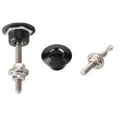 Black 30MM Universal Car Mini Engine Hood Lock Modified Button Silver/Black