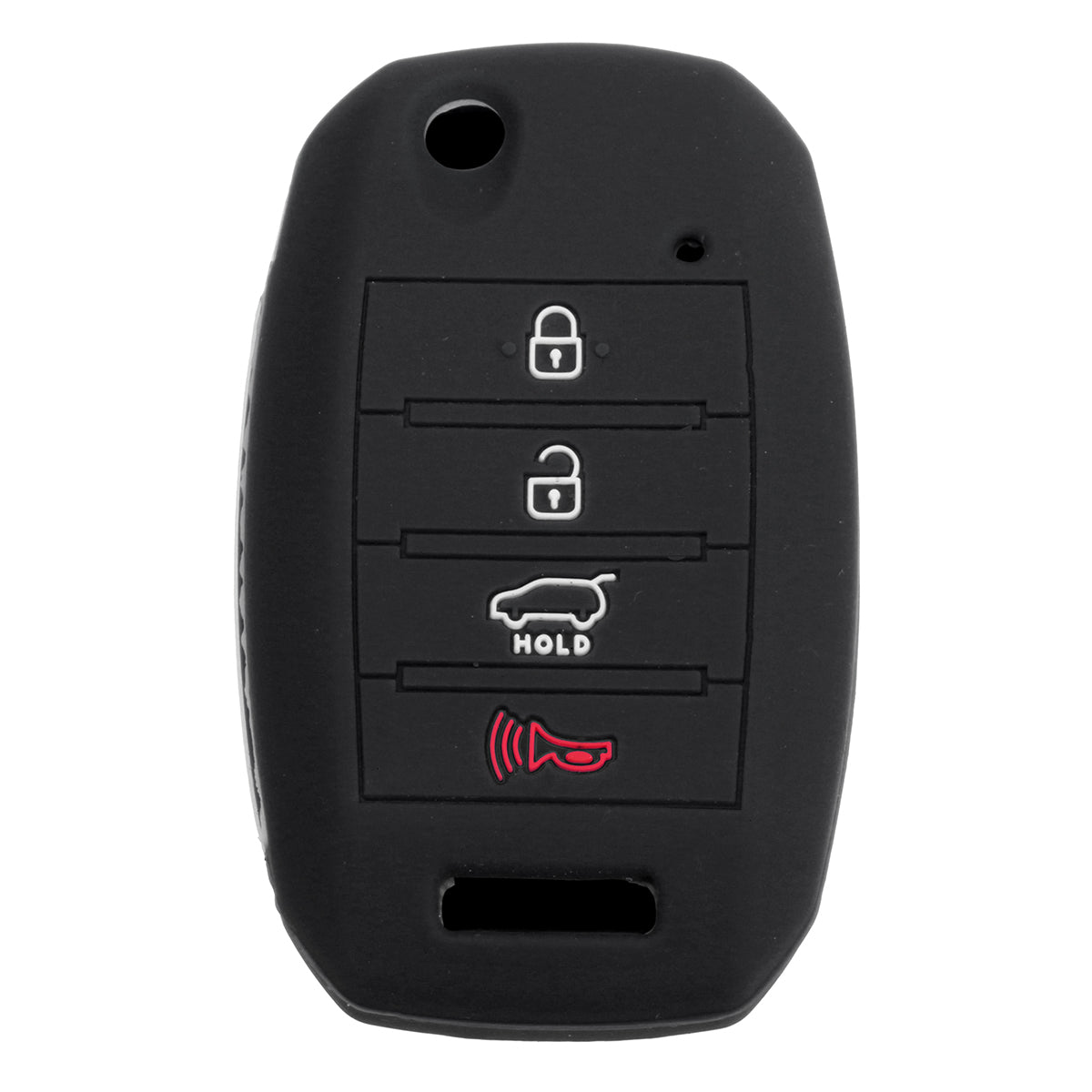 Dark Slate Gray Car 4 Buttons Remote Key Cover Multicolor For KIA