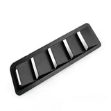 Universal Intake Panel Window Air Ventilated Blinds Air Outlet Trim Set Matte Black ABS - Auto GoShop