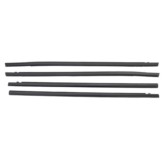 Dark Slate Gray 4pcs Car Weatherstrip Window Moulding Trim Door Seal Belt For Honda Civic 16-19